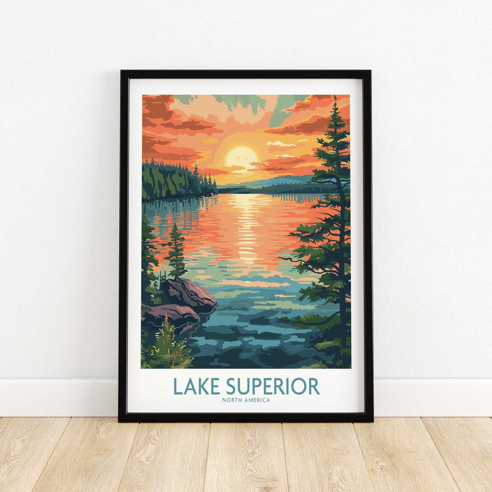 Lake Superior Travel Print-This Art World