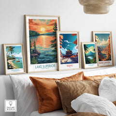 Lake Superior Travel Print-This Art World