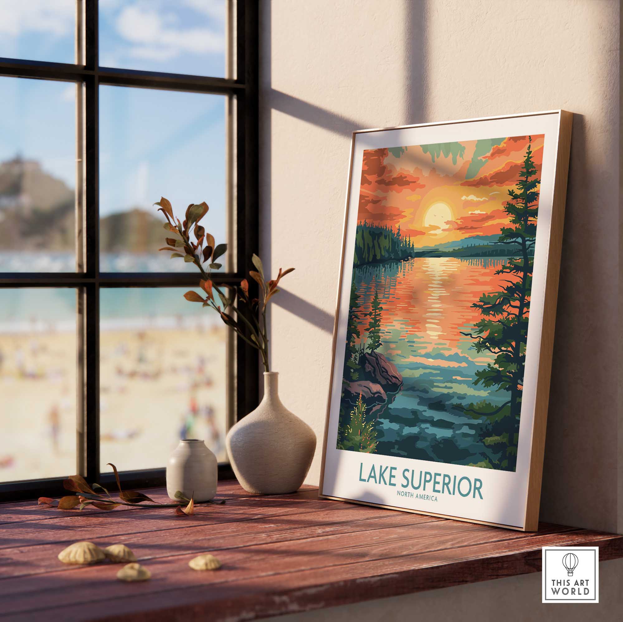 Lake Superior Travel Print-This Art World
