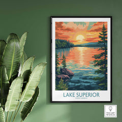 Lake Superior Travel Print-This Art World