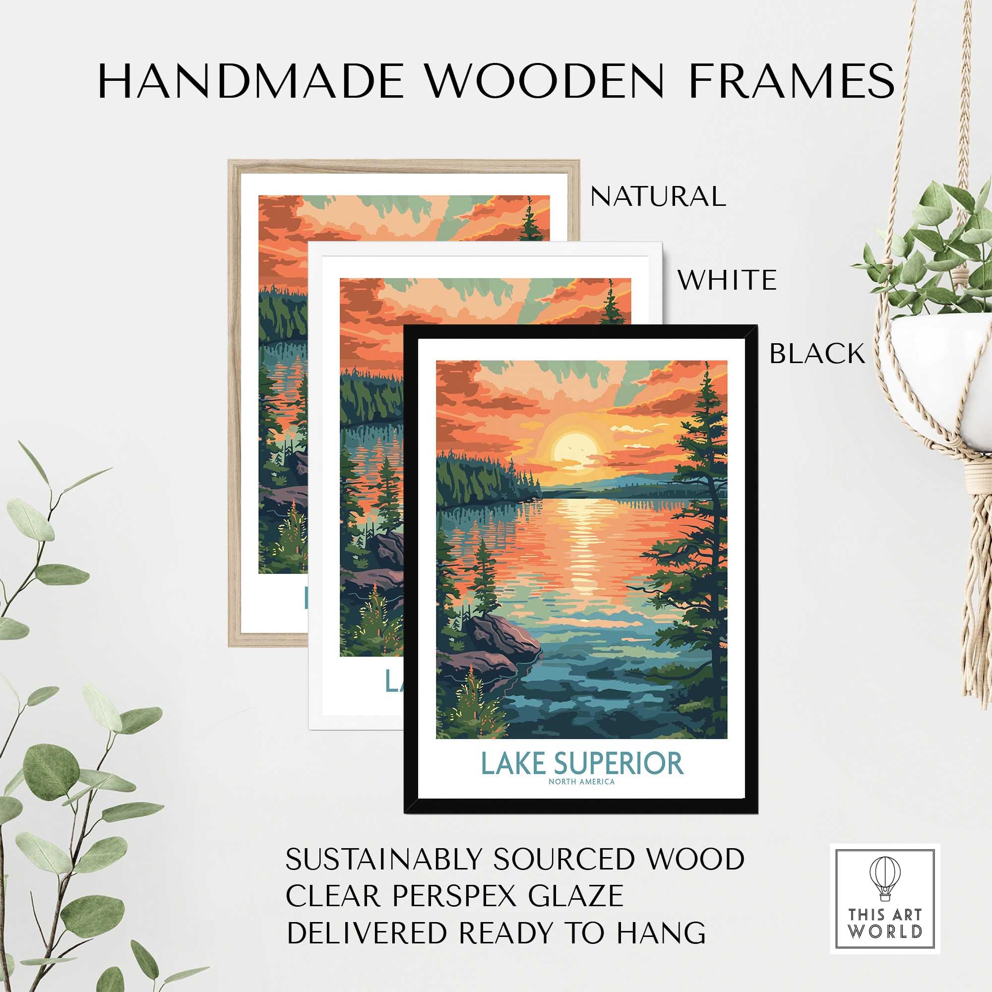 Lake Superior Travel Print-This Art World