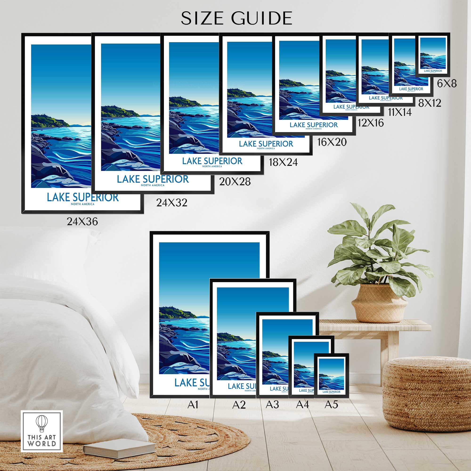 Lake Superior Wall Art Print-This Art World