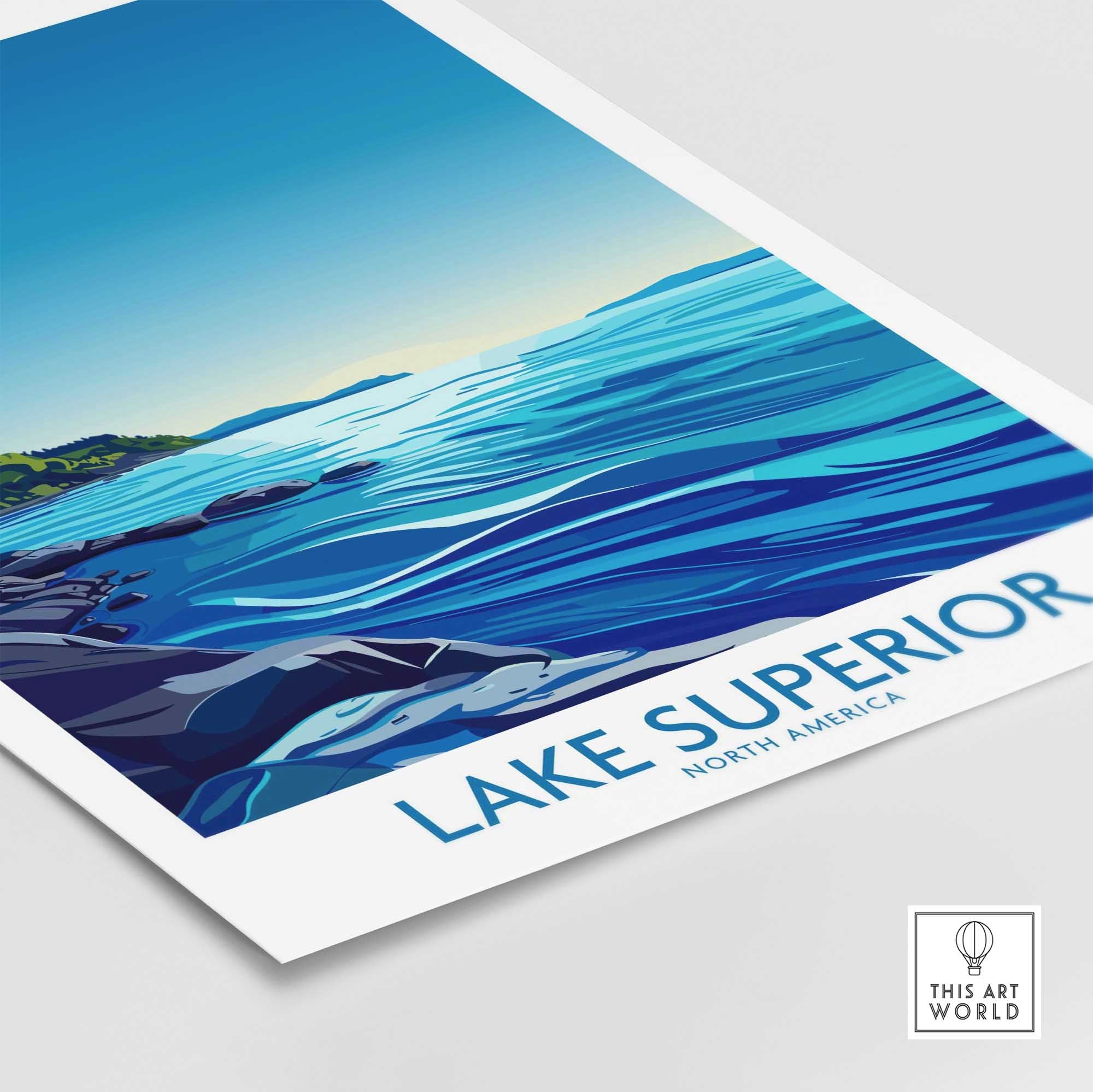 Lake Superior Wall Art Print-This Art World
