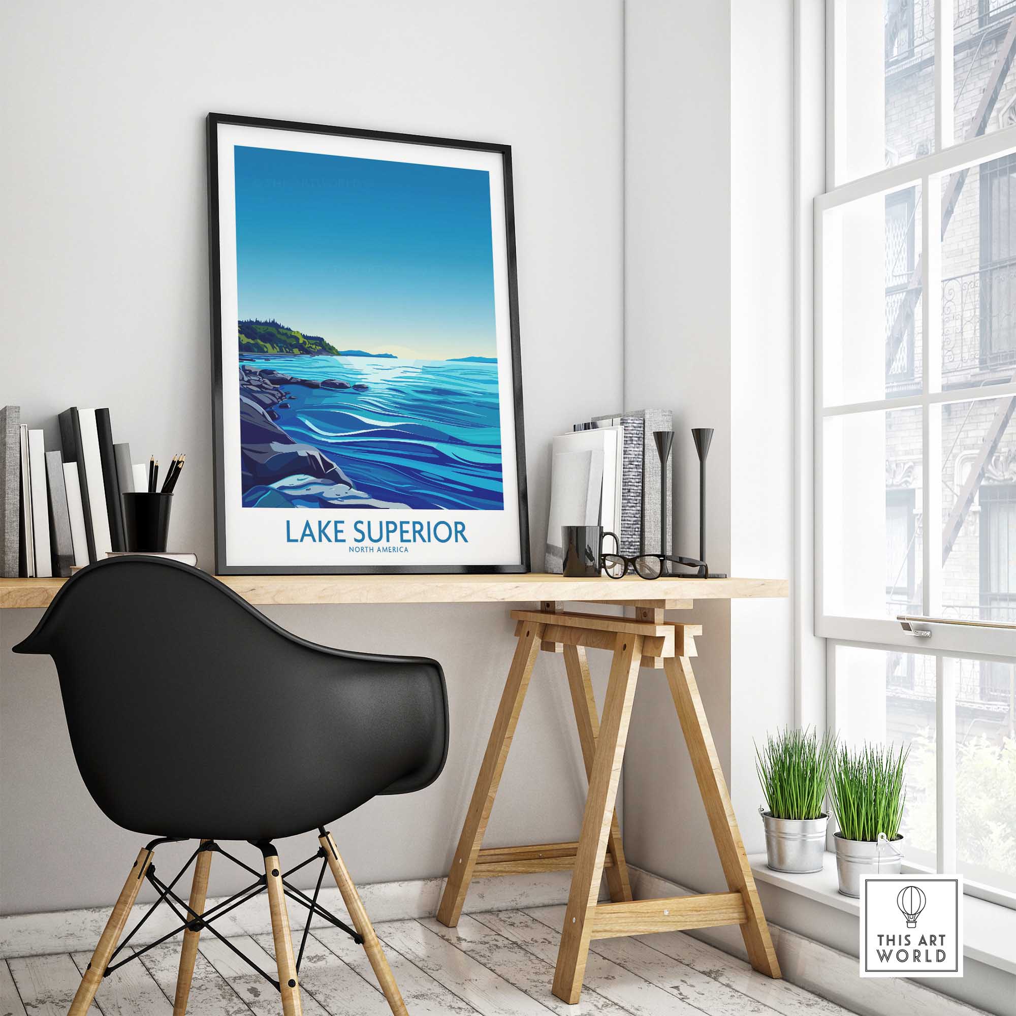 Lake Superior Wall Art Print-This Art World
