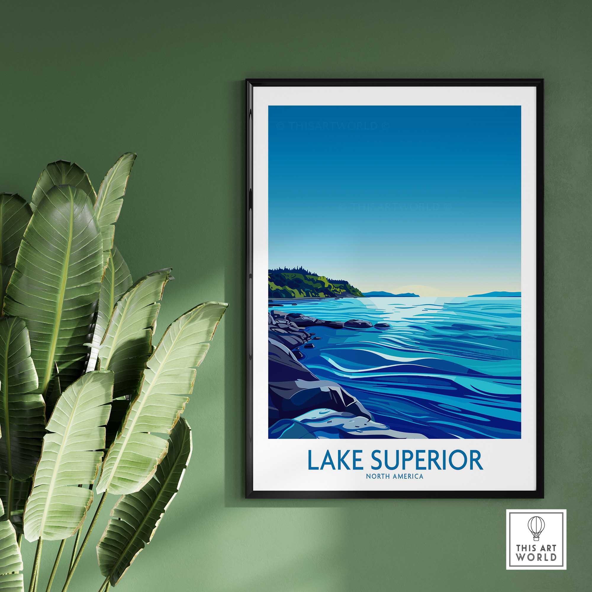 Lake Superior Wall Art Print-This Art World