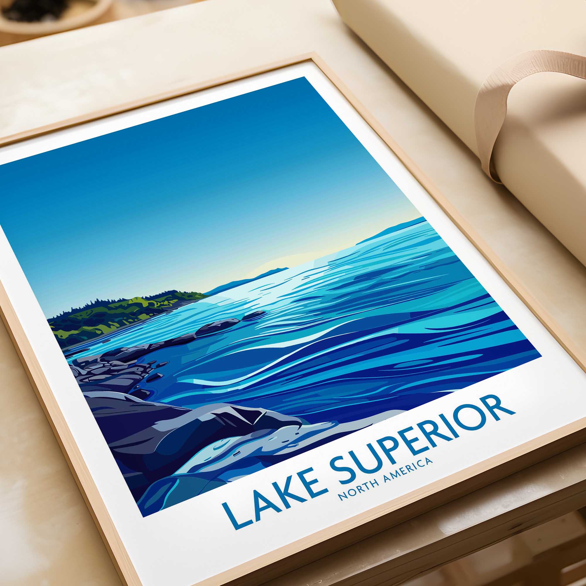Lake Superior Wall Art Print-This Art World