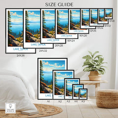 Lake Tahoe Art Print part of our best collection or travel posters and prints - This Art World