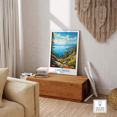 Lake Tahoe Art Print part of our best collection or travel posters and prints - This Art World