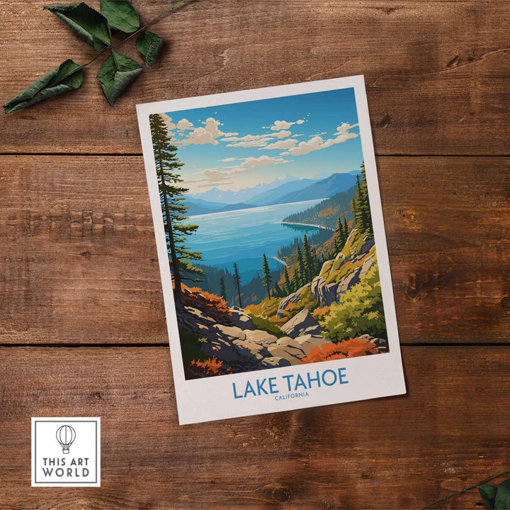 Lake Tahoe Art Print part of our best collection or travel posters and prints - This Art World