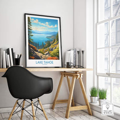 Lake Tahoe Art Print part of our best collection or travel posters and prints - This Art World