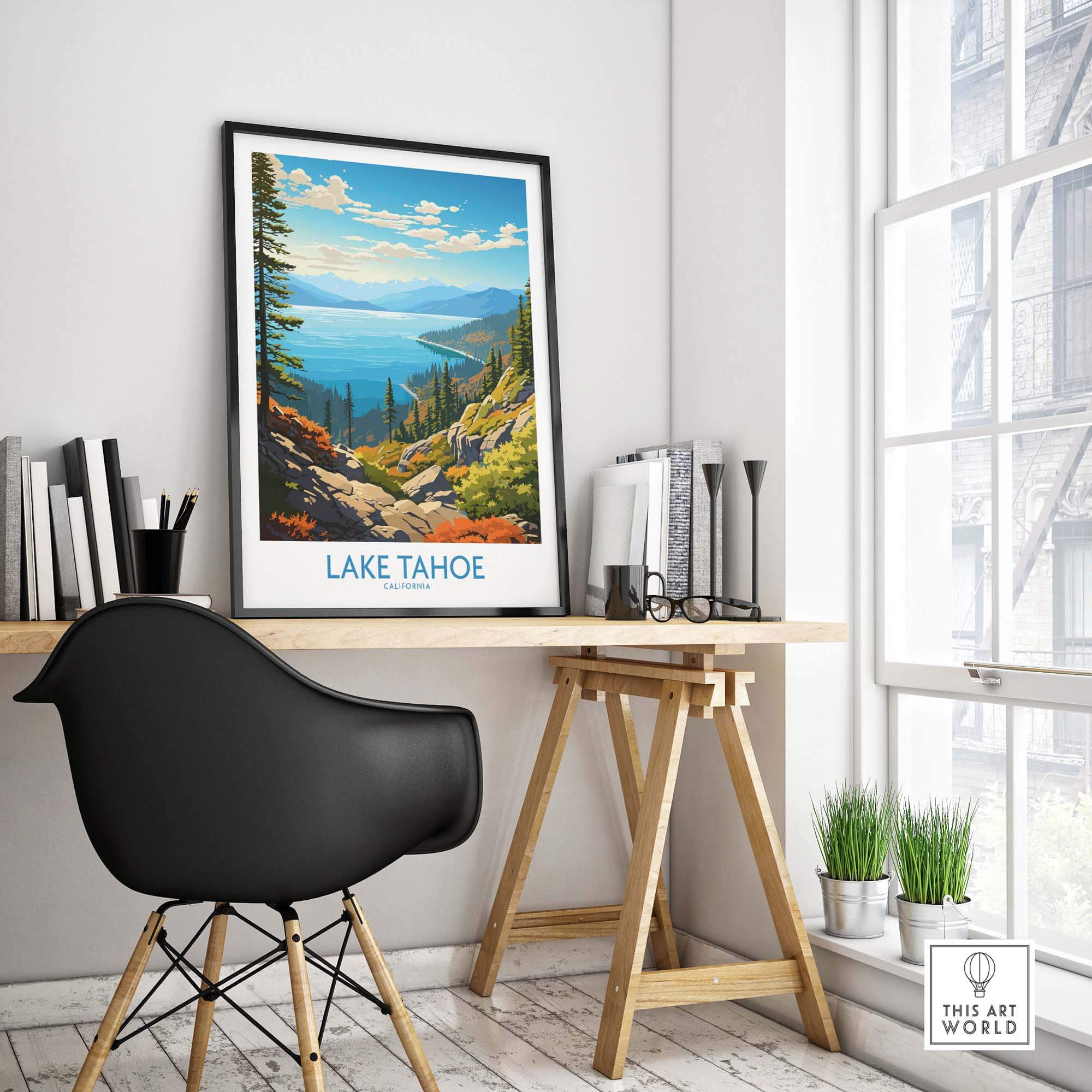 Lake Tahoe Art Print part of our best collection or travel posters and prints - This Art World