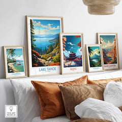 Lake Tahoe Art Print part of our best collection or travel posters and prints - This Art World