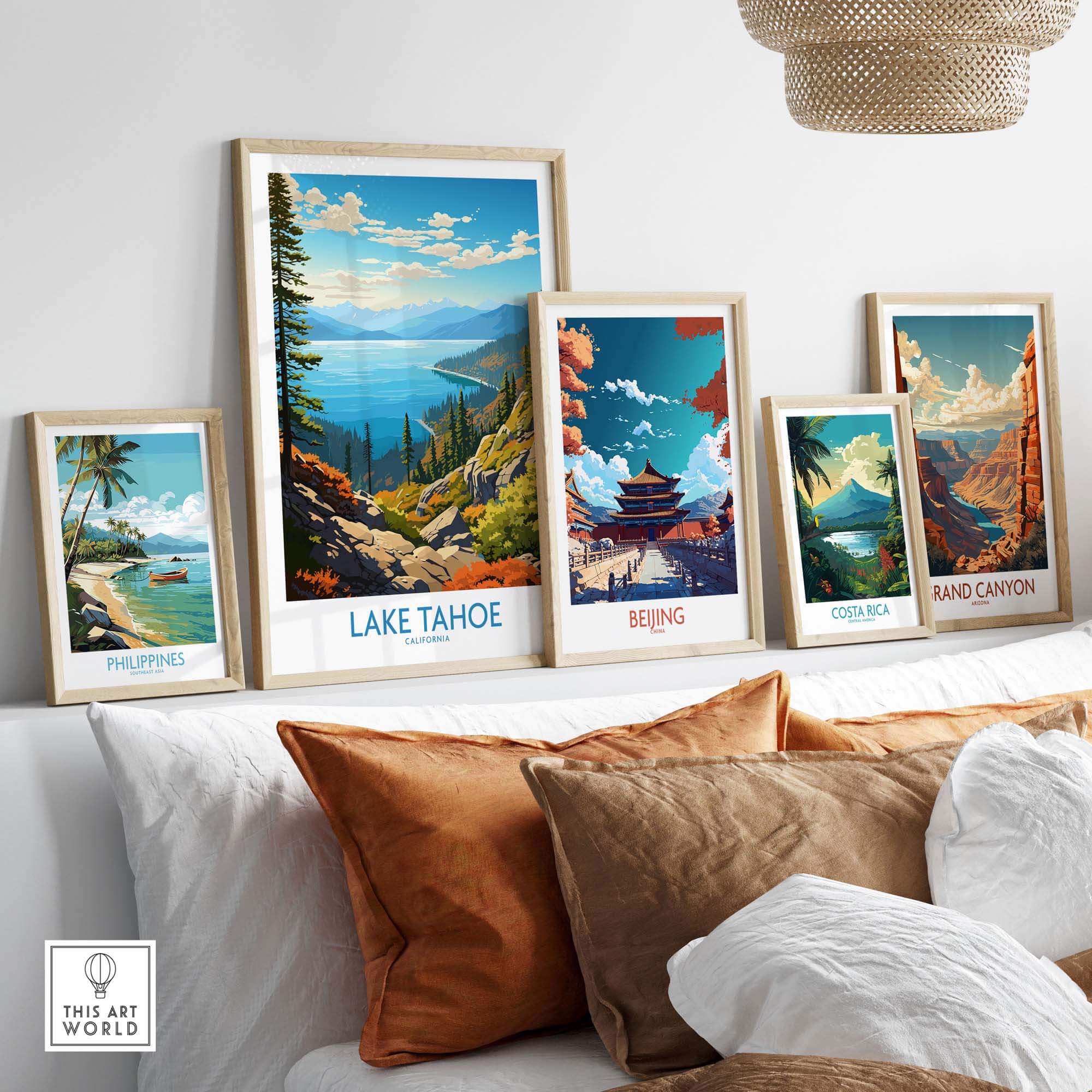 Lake Tahoe Art Print part of our best collection or travel posters and prints - This Art World