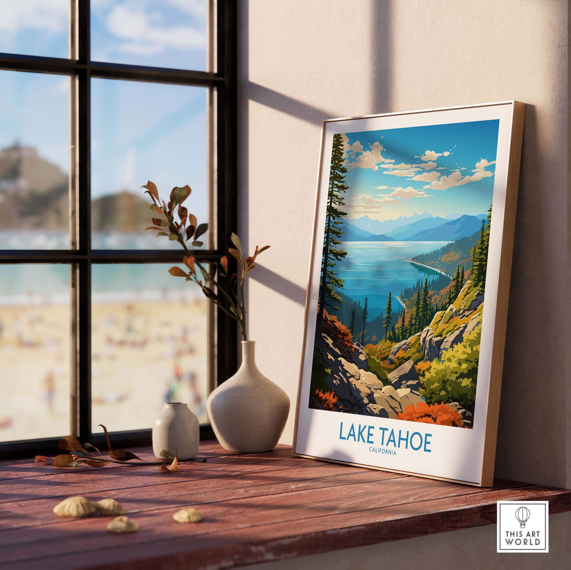 Lake Tahoe Art Print part of our best collection or travel posters and prints - This Art World