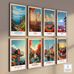 Lake Tahoe Art Print part of our best collection or travel posters and prints - This Art World