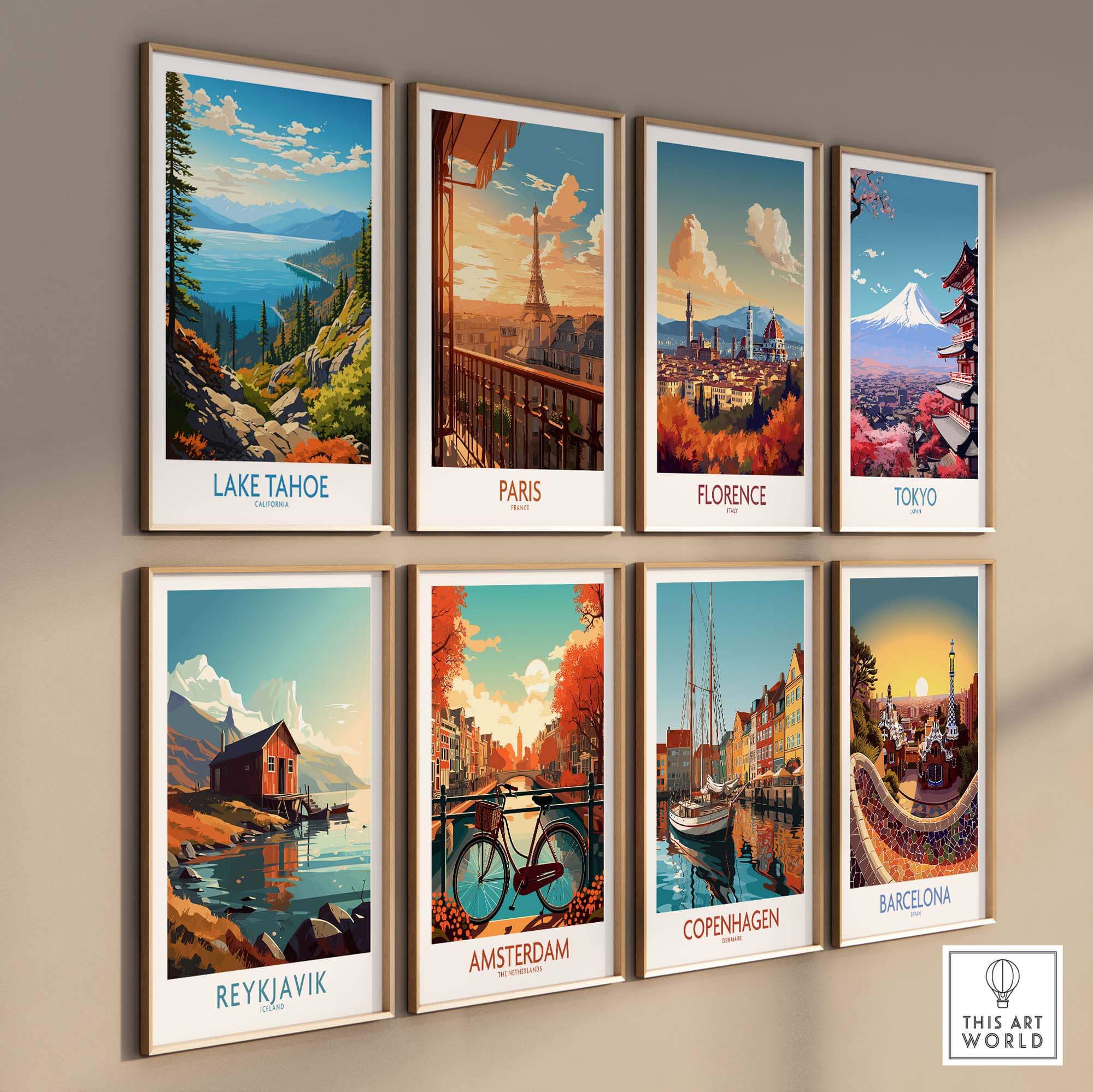 Lake Tahoe Art Print part of our best collection or travel posters and prints - This Art World