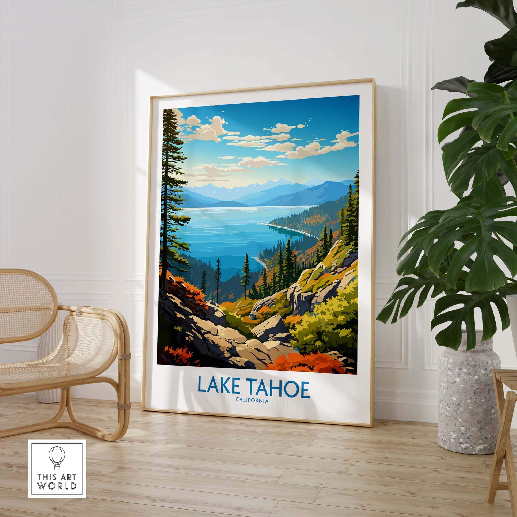 Lake Tahoe Art Print part of our best collection or travel posters and prints - This Art World