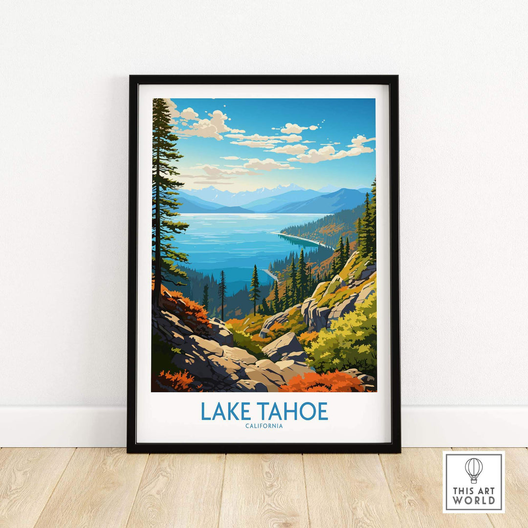 Lake Tahoe Art Print part of our best collection or travel posters and prints - This Art World