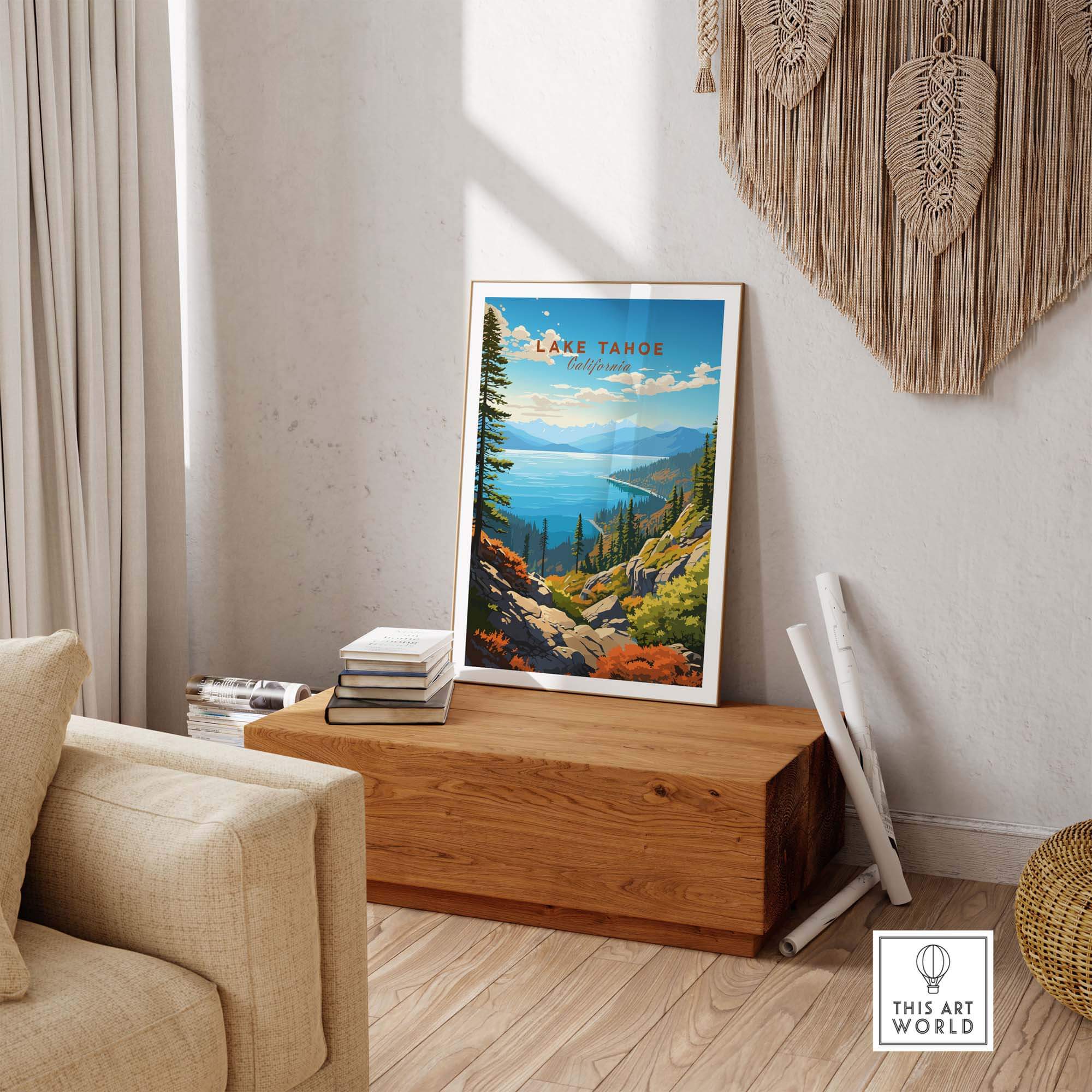 Lake Tahoe Poster part of our best collection or travel posters and prints - This Art World
