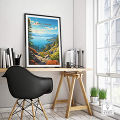 Lake Tahoe Poster part of our best collection or travel posters and prints - This Art World