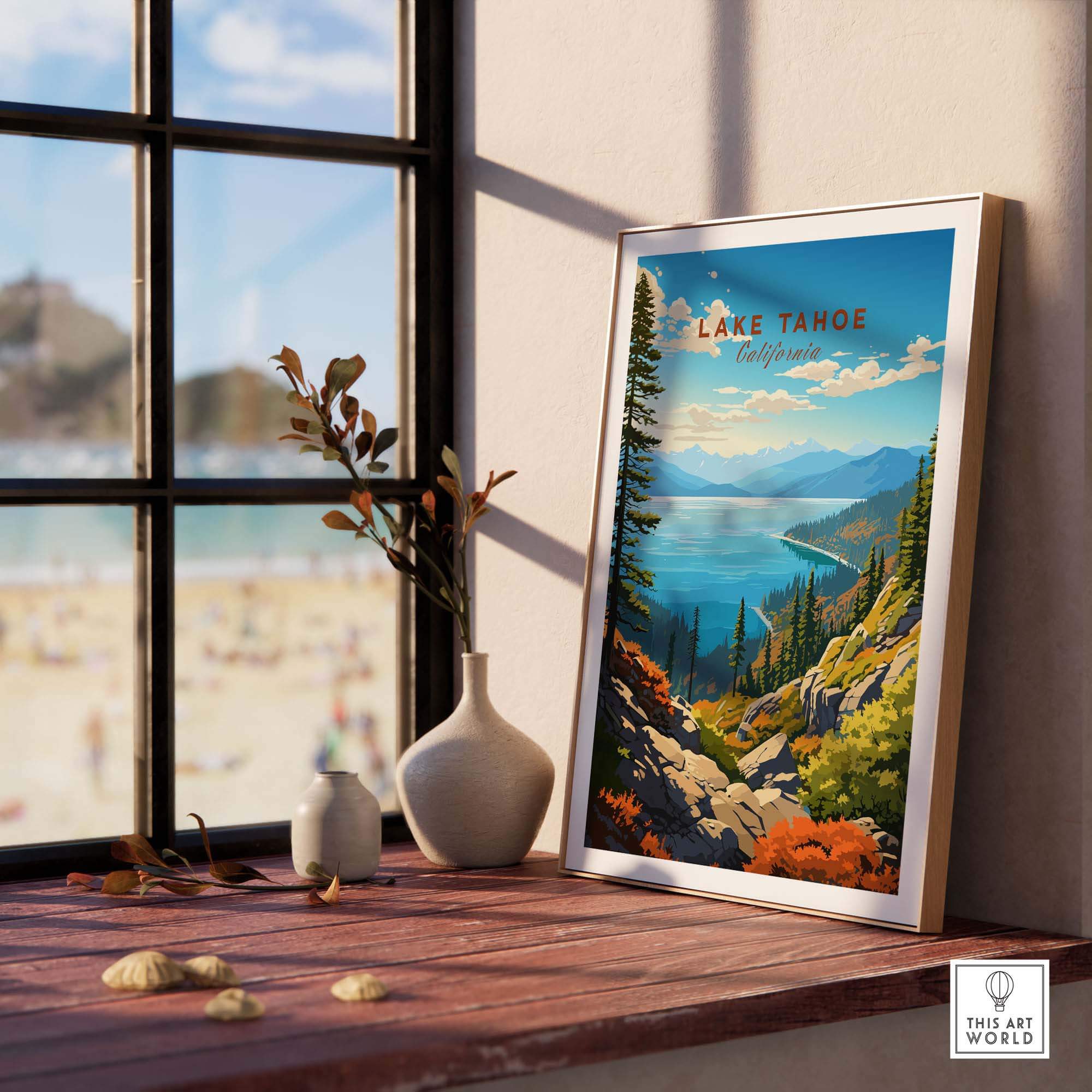 Lake Tahoe Poster part of our best collection or travel posters and prints - This Art World