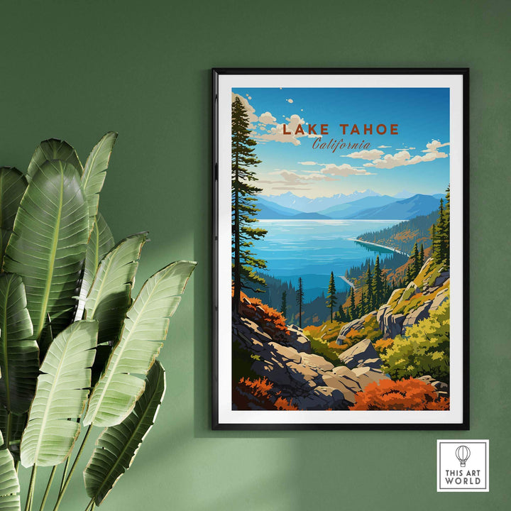 Lake Tahoe Poster part of our best collection or travel posters and prints - This Art World