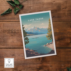 Lake Tahoe Print part of our best collection or travel posters and prints - This Art World