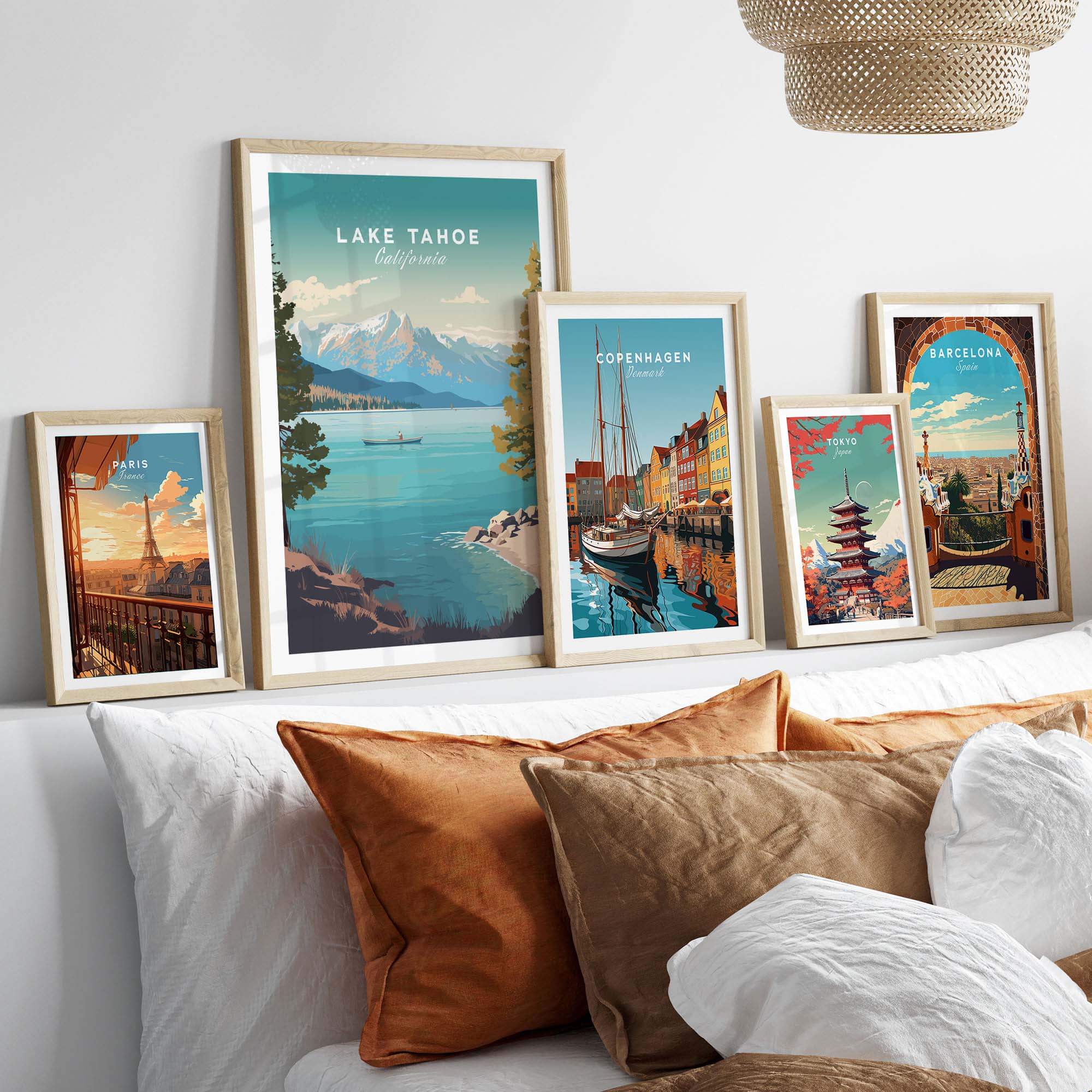 Lake Tahoe Print part of our best collection or travel posters and prints - This Art World