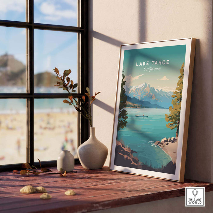 Lake Tahoe Print part of our best collection or travel posters and prints - This Art World