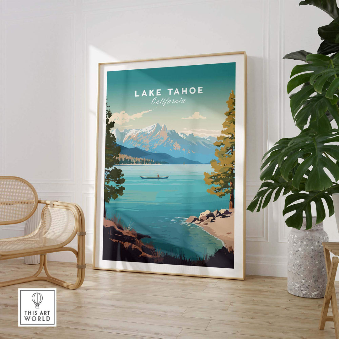 Lake Tahoe Print part of our best collection or travel posters and prints - This Art World