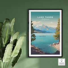 Lake Tahoe Print part of our best collection or travel posters and prints - This Art World