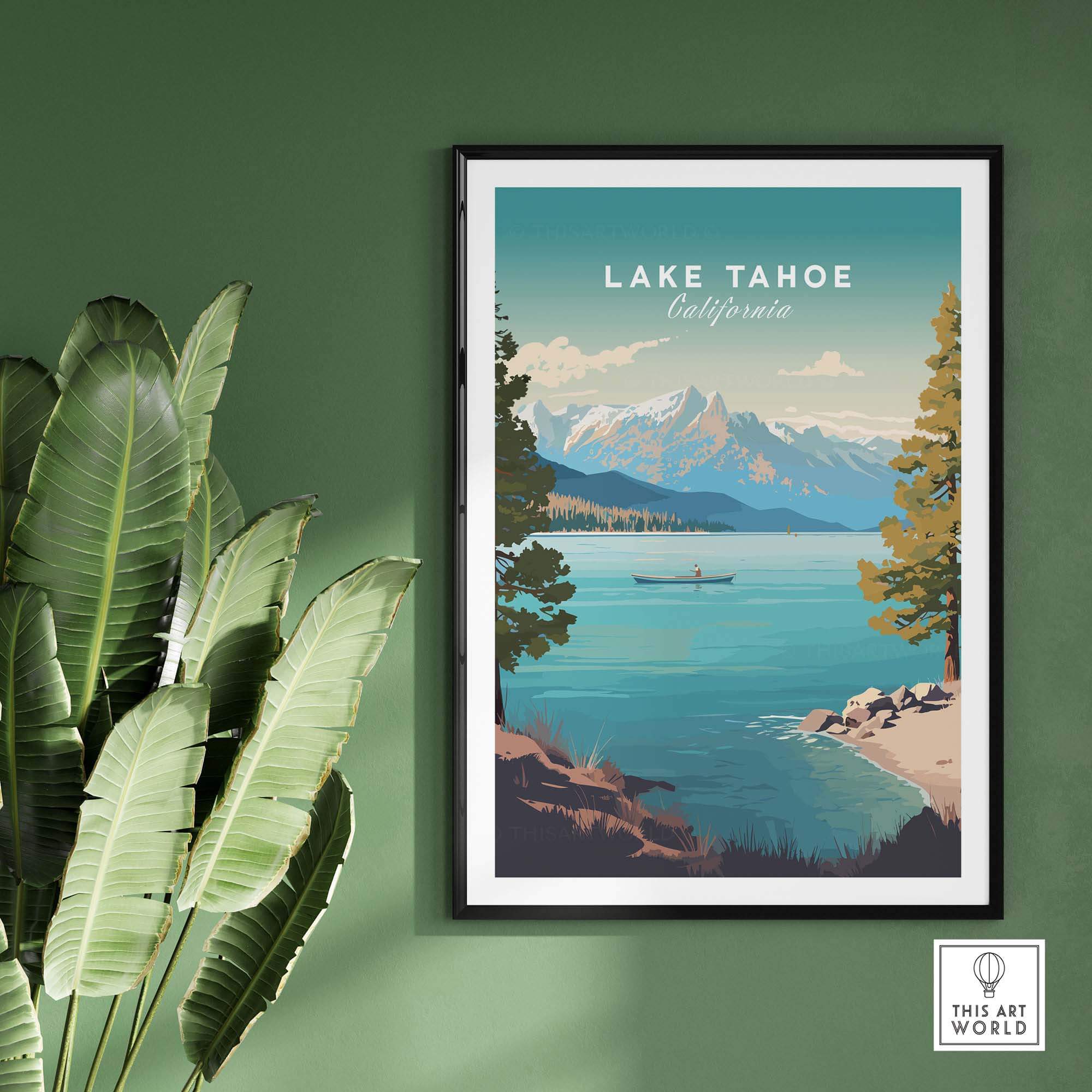 Lake Tahoe Print part of our best collection or travel posters and prints - This Art World