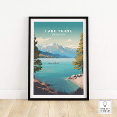 Lake Tahoe Print part of our best collection or travel posters and prints - This Art World