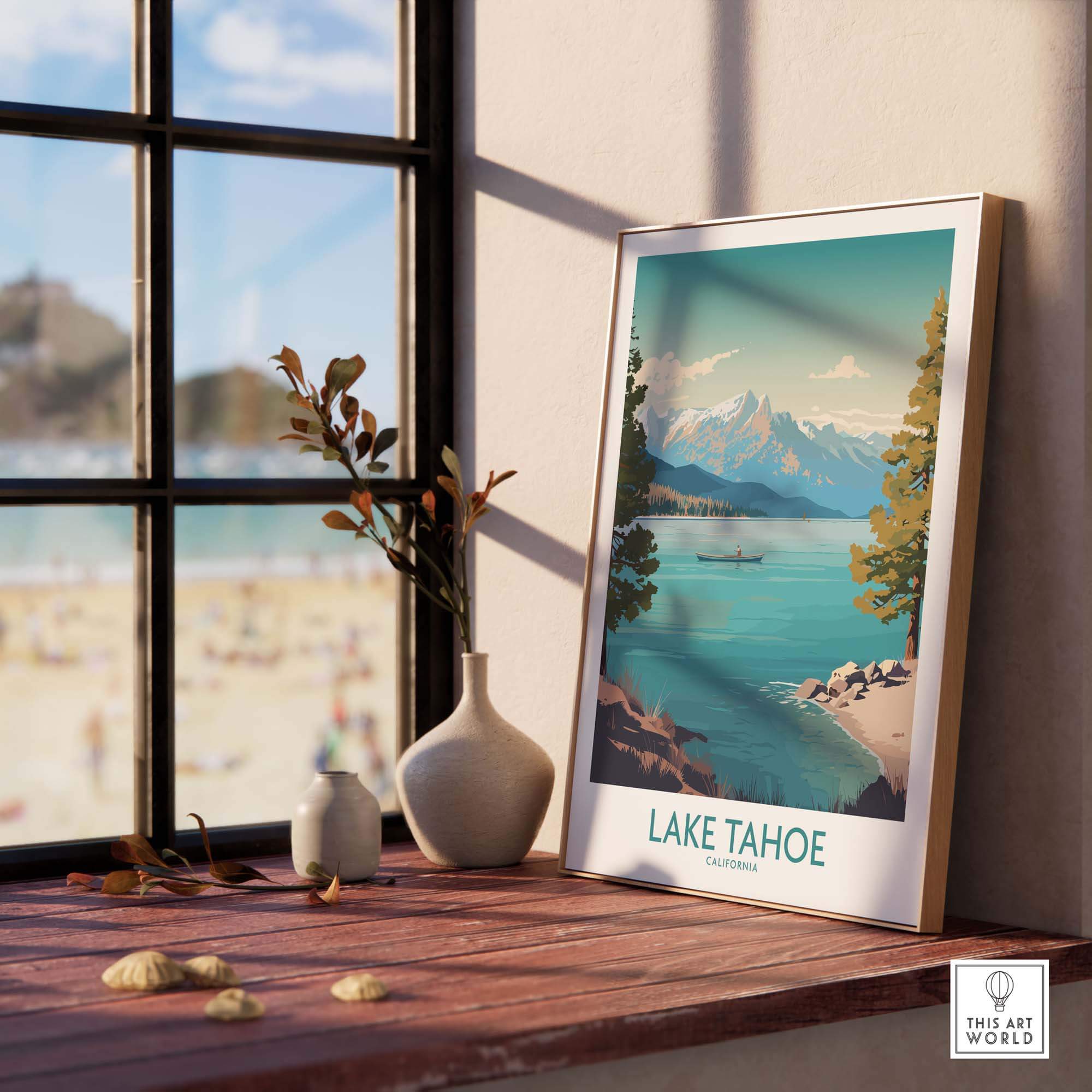 Lake Tahoe Wall Art part of our best collection or travel posters and prints - This Art World