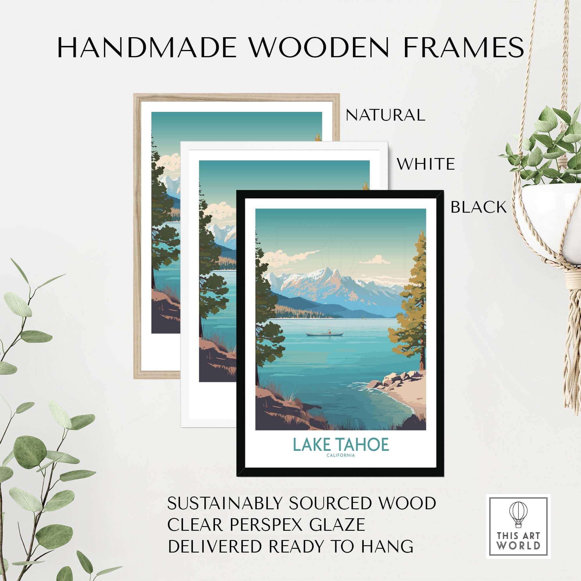 Lake Tahoe Wall Art part of our best collection or travel posters and prints - This Art World