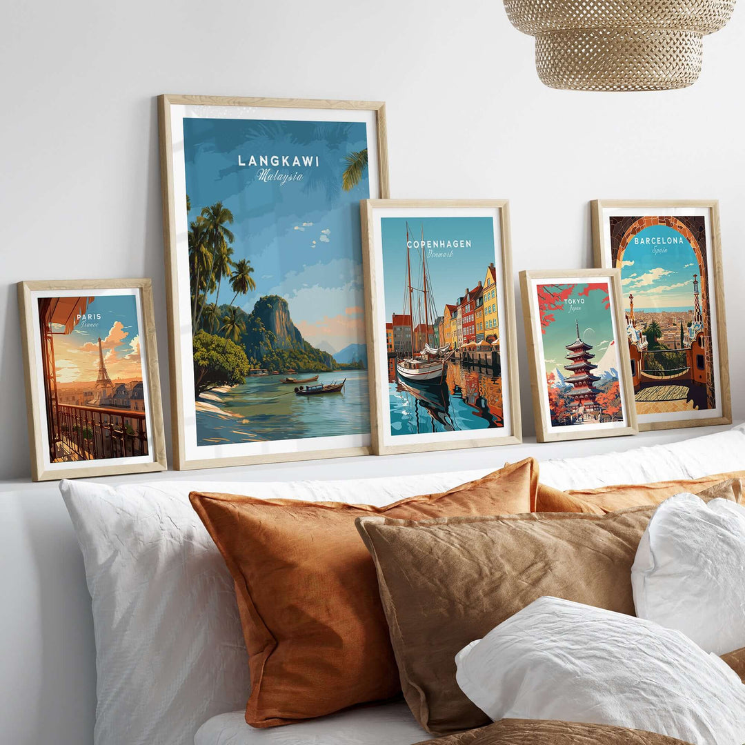 Langkawi Print | Southeast Asia Wall Decor featuring tropical landscapes and serene coastal views.