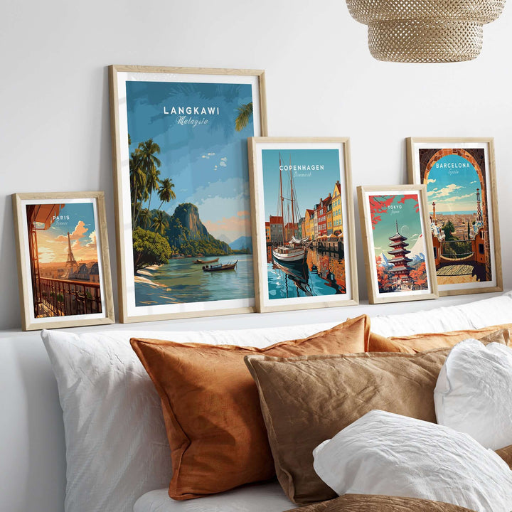 Langkawi Print | Southeast Asia Wall Decor featuring tropical landscapes and serene coastal views.