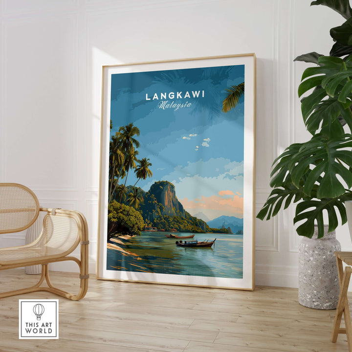 Langkawi Print | Southeast Asia Wall Decor showcasing tropical landscapes and serene coastal views.