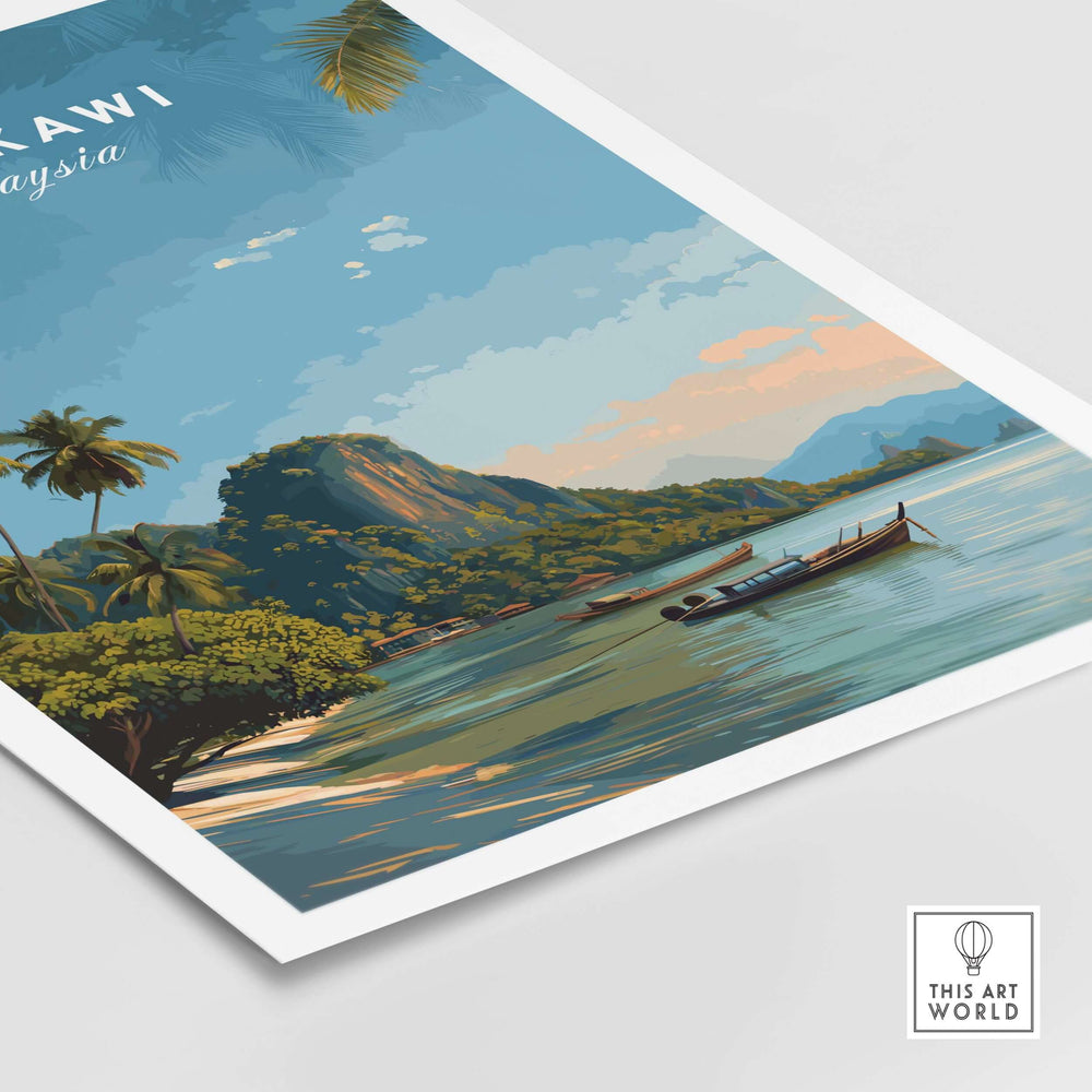 Langkawi Print | Southeast Asia Wall Decor featuring tropical landscapes and serene coastal views.