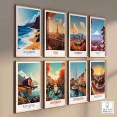 Lanzarote Canary Islands Spain Print and travel posters featuring iconic cities like Paris, Florence, and Tokyo.