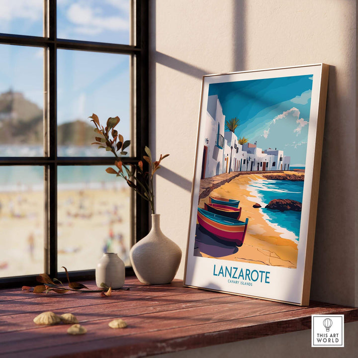 Lanzarote Canary Islands Spain Travel Poster