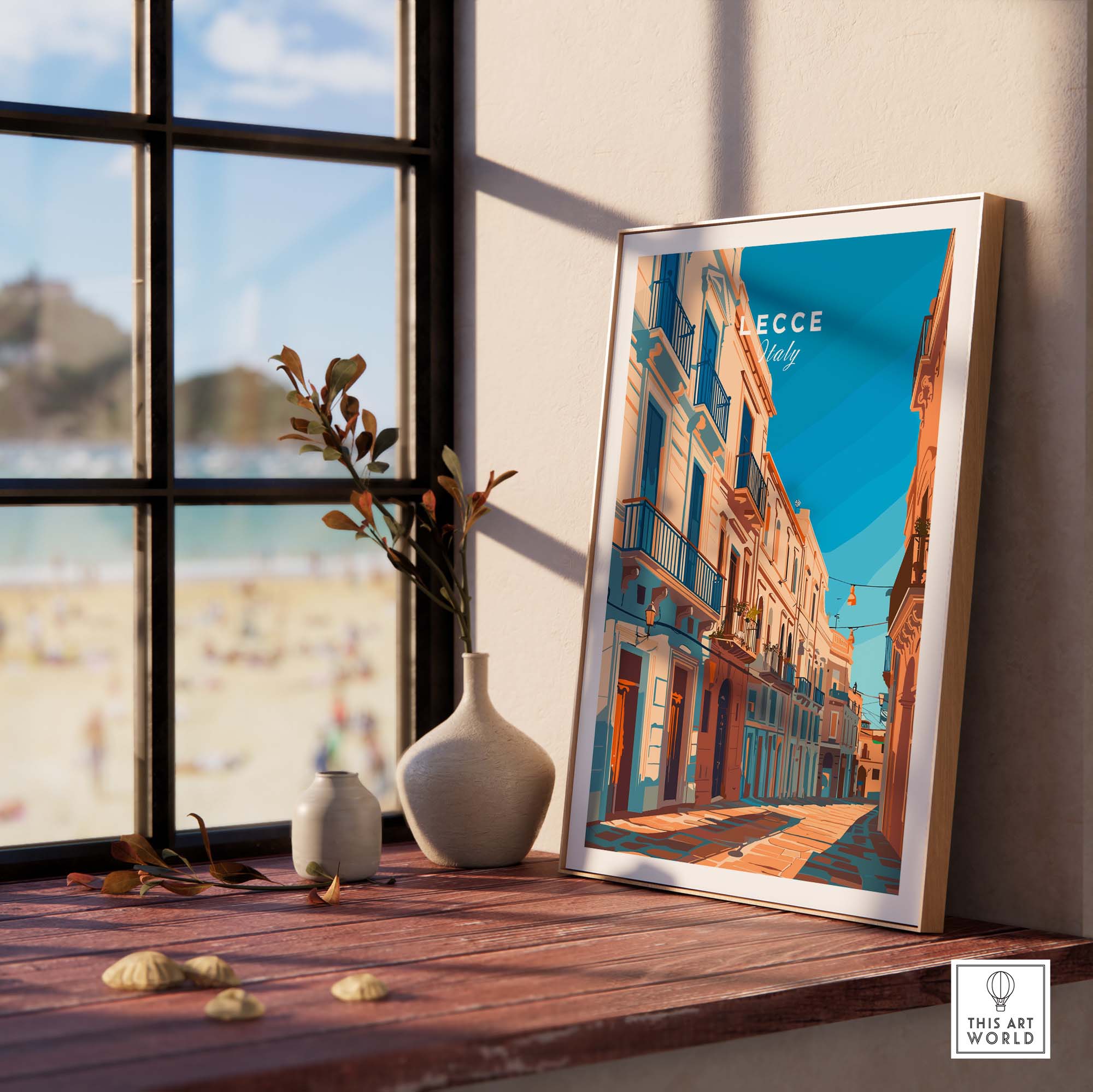 Lecce Travel Poster