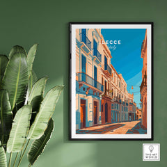 Lecce Travel Poster
