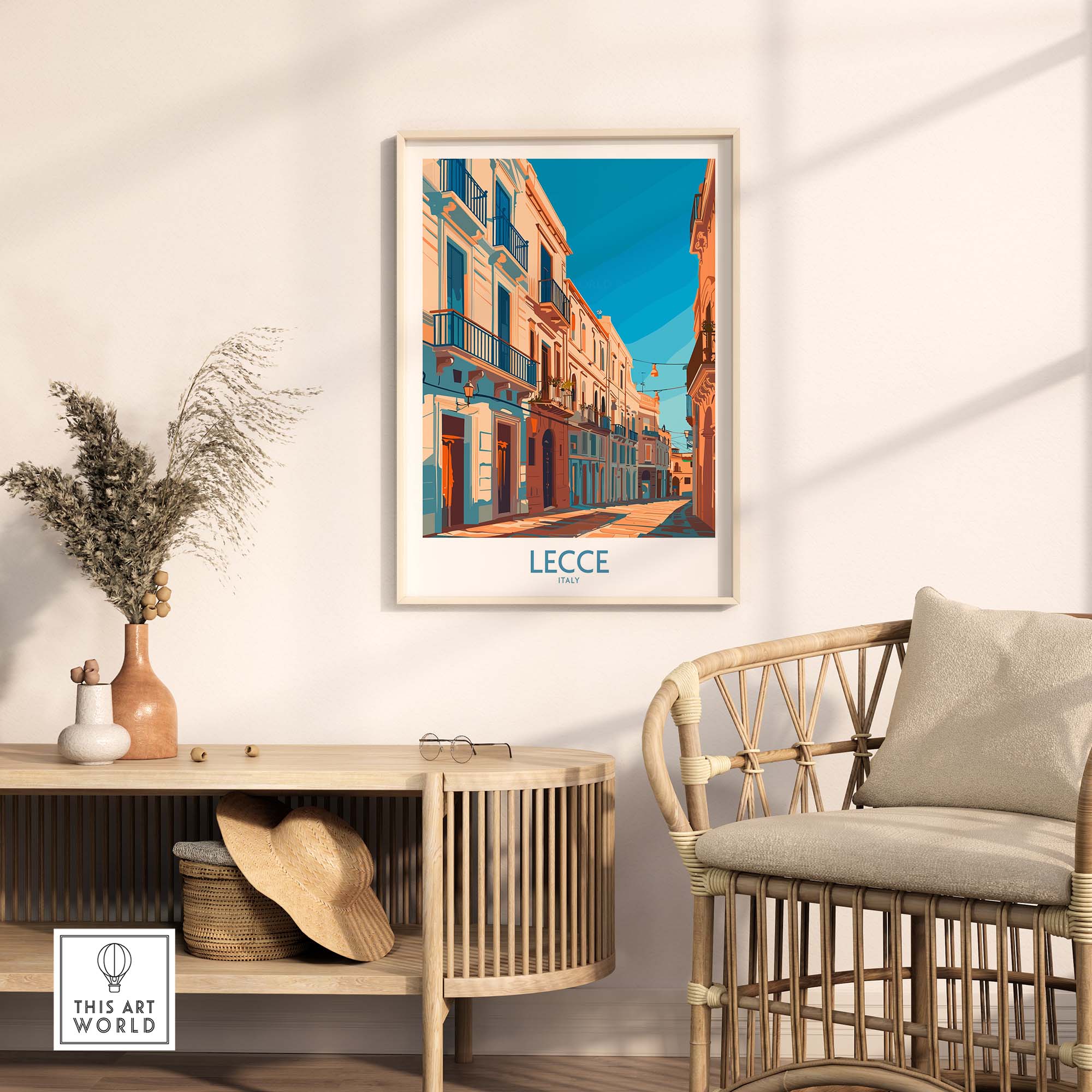 Lecce Wall Art - Stunning Prints of Italy's Charming Cities depicting vibrant streets and architecture of Lecce