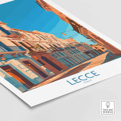 Lecce Wall Art - Stunning Prints of Italy's Charming Cities showcasing colorful architecture in Lecce, Italy.
