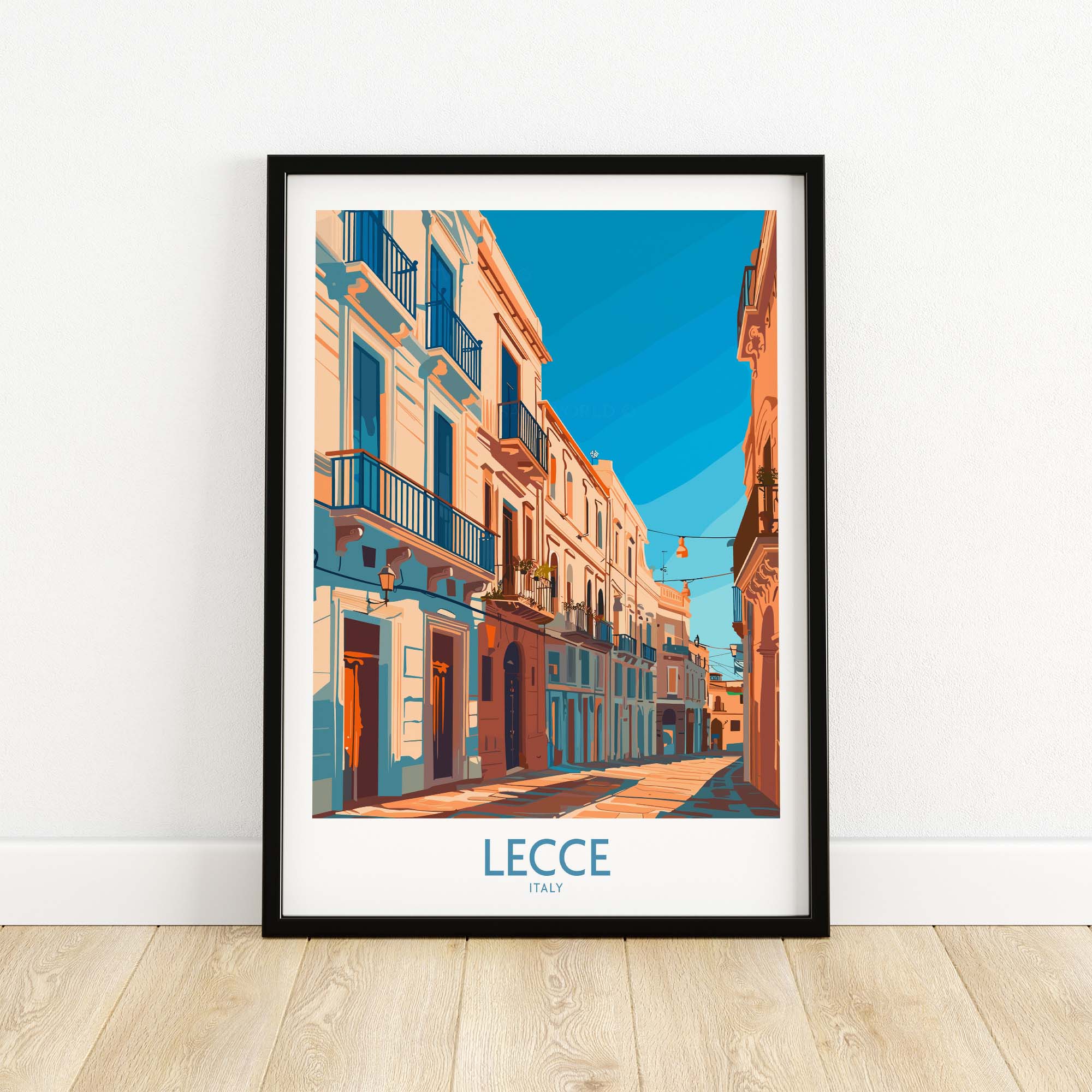 Lecce Wall Art - Stunning Prints of Italy's Charming Cities showcasing historic architecture and vibrant streets.