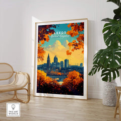 Leeds Travel Poster - United Kingdom