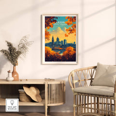 Leeds Travel Poster - United Kingdom
