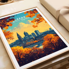 Leeds Travel Poster - United Kingdom