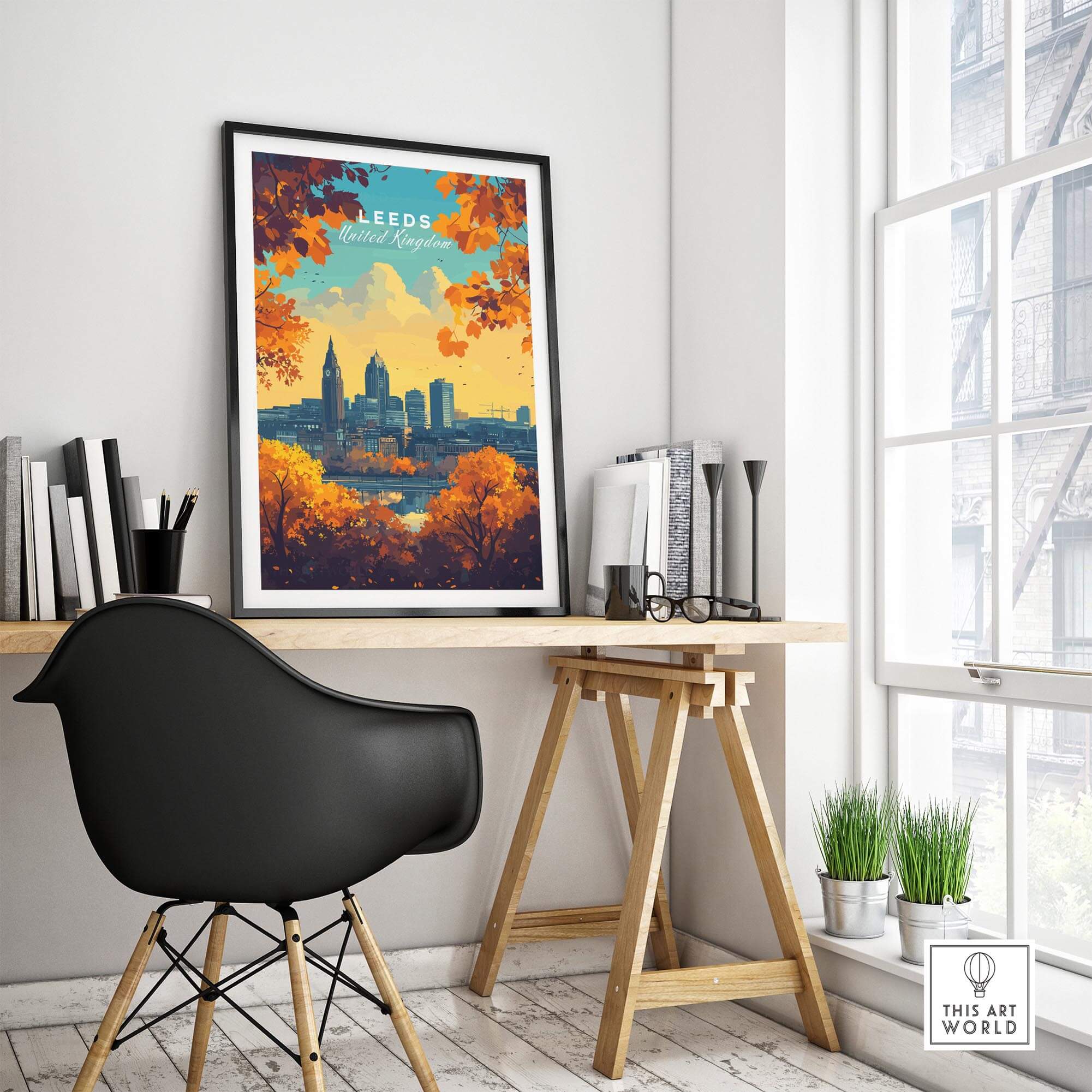 Leeds Travel Poster - United Kingdom